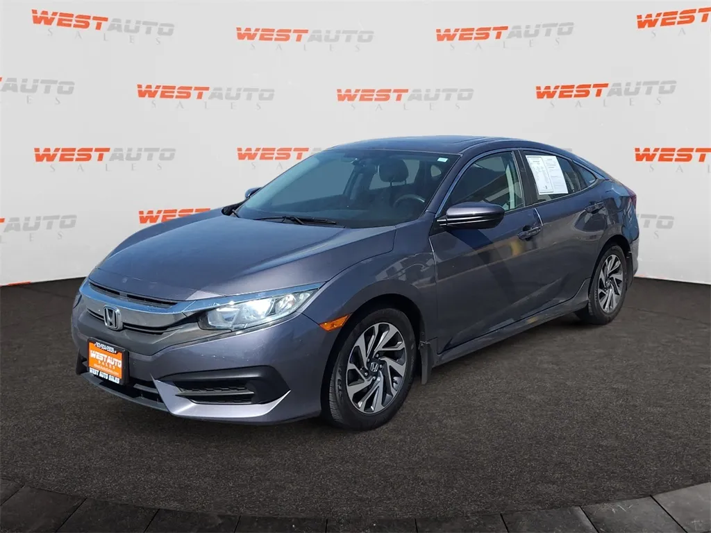 Gray 2017 Honda Civic EX for sale in Tooele, UT
