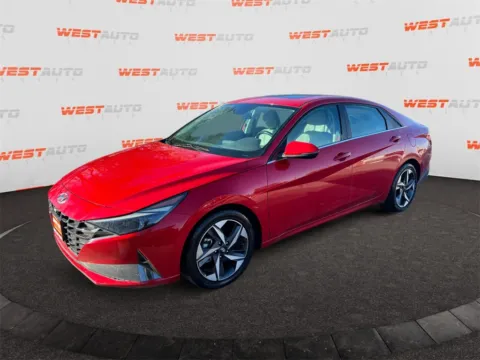 Red 2023 Hyundai Elantra Limited for sale in Tooele, UT