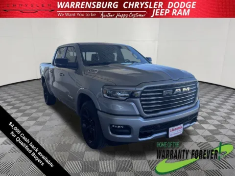 Silver 2026 Ram 1500 Laramie for sale in Warrensburg, MO