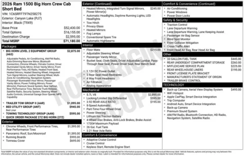 More photos of 2026 Ram 1500 Big Horn/Lone Star at Warrensburg CDJR, MO