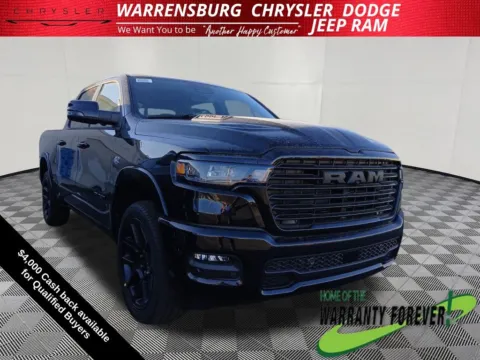 Black 2026 Ram 1500 Laramie for sale in Warrensburg, MO