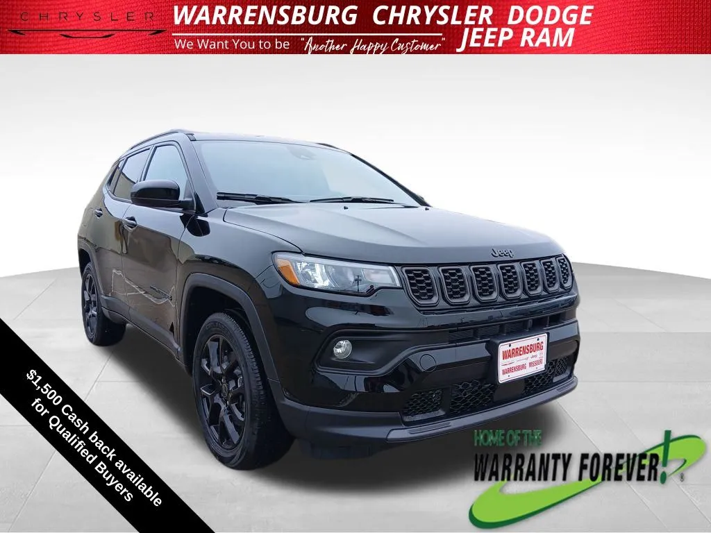 Black 2026 Jeep Compass Latitude for sale in Warrensburg, MO