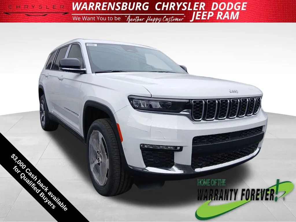 White 2025 Jeep Grand Cherokee L Limited for sale in Warrensburg, MO