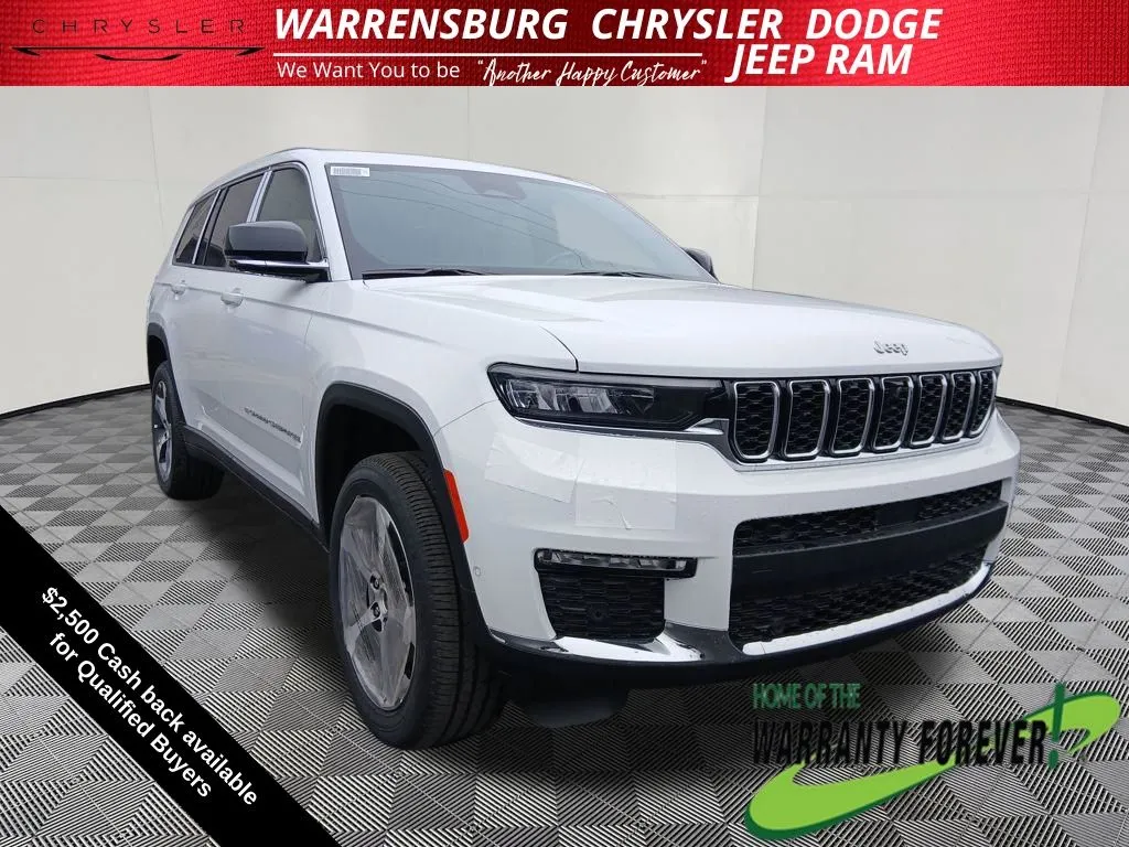 White 2025 Jeep Grand Cherokee L Limited for sale in Warrensburg, MO