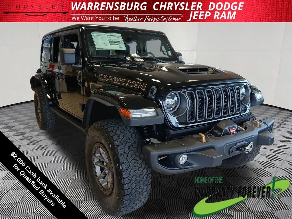 Black 2025 Jeep Wrangler Rubicon 392 for sale in Warrensburg, MO