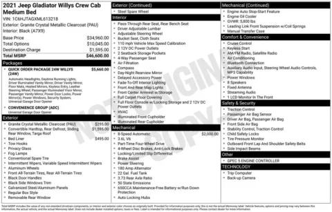 More photos of 2021 Jeep Gladiator Willys at Warrensburg CDJR, MO