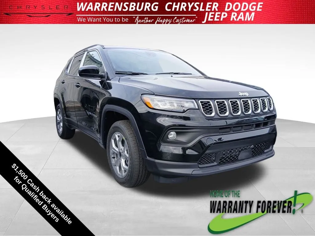 Black 2026 Jeep Compass Latitude for sale in Warrensburg, MO