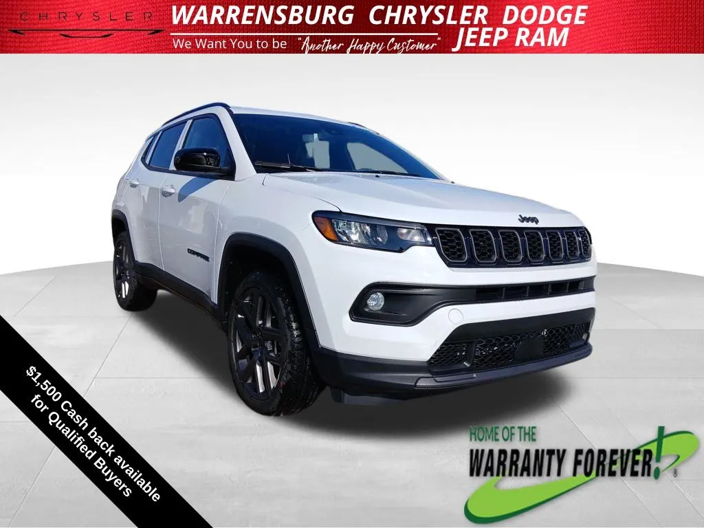 White 2026 Jeep Compass Latitude for sale in Warrensburg, MO