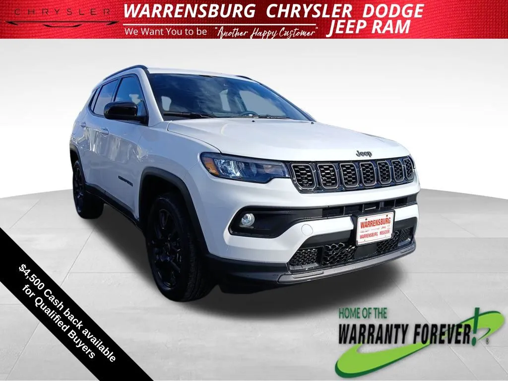 White 2026 Jeep Compass Latitude for sale in Warrensburg, MO