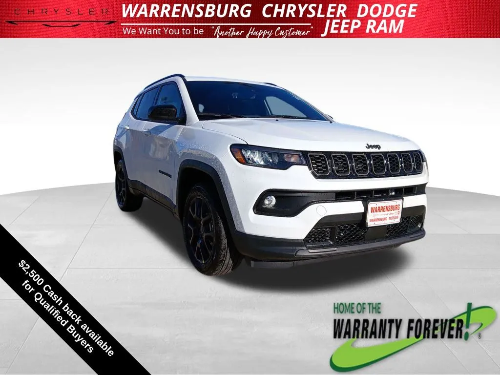 White 2026 Jeep Compass Latitude for sale in Warrensburg, MO