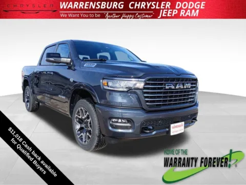 Blue 2026 Ram 1500 Laramie for sale in Warrensburg, MO