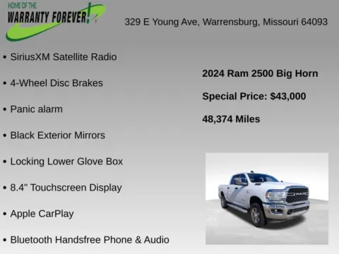 More photos of 2024 Ram 2500 Big Horn at Warrensburg CDJR, MO