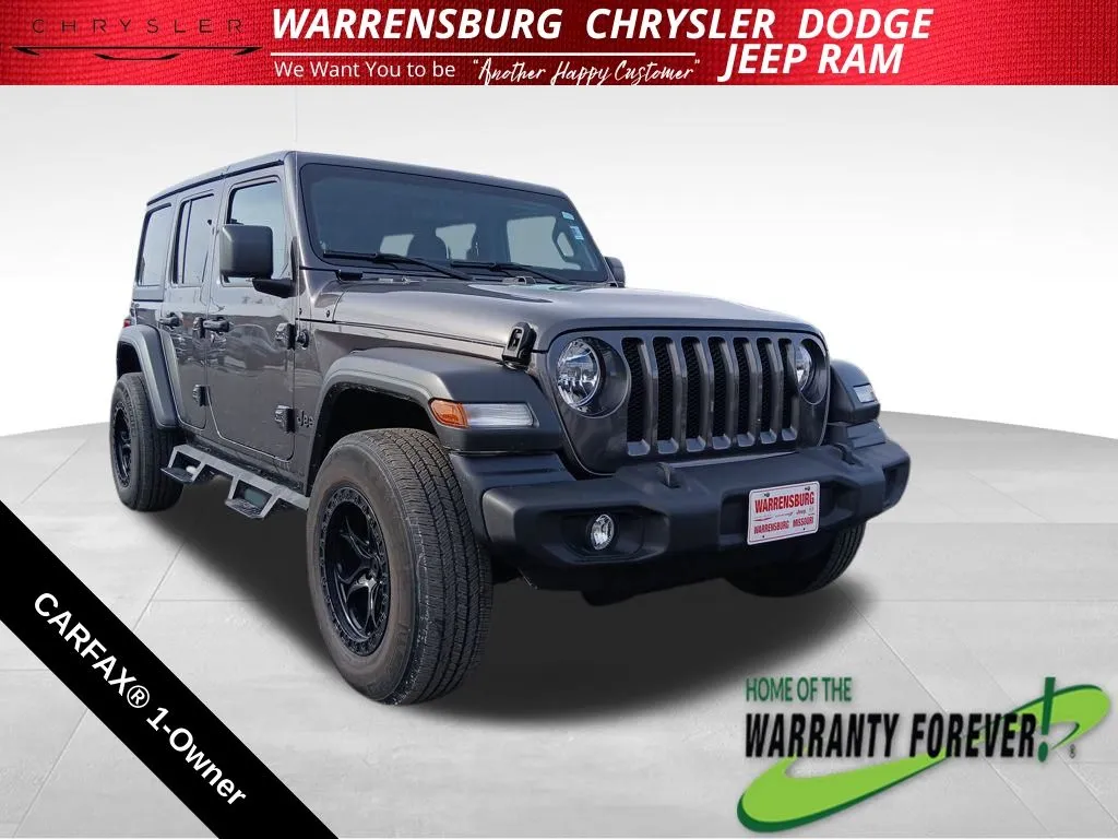 Used 2022 Jeep Wrangler Unlimited Sport S with VIN 1C4HJXDG0NW175398 for sale in Kansas City