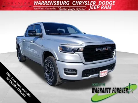 Silver 2026 Ram 1500 Laramie for sale in Warrensburg, MO