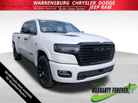 White 2026 Ram 1500 Laramie for sale in Warrensburg, MO