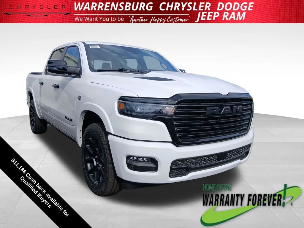 White 2026 Ram 1500 Laramie for sale in Warrensburg, MO