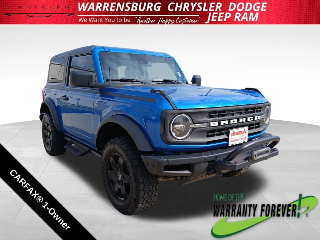 Used 2024 Ford Bronco 2-Door Black Diamond with VIN 1FMDE1AH0RLA55665 for sale in Kansas City