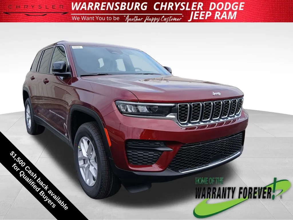 Red 2026 Jeep Grand Cherokee Laredo for sale in Warrensburg, MO