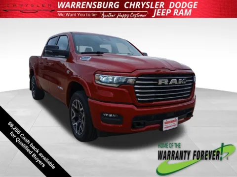 Red 2026 Ram 1500 Laramie for sale in Warrensburg, MO