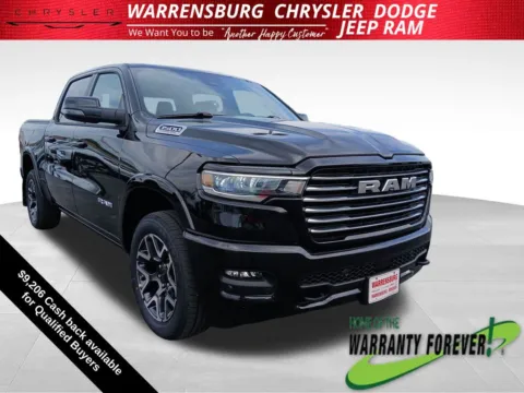 Black 2026 Ram 1500 Laramie for sale in Warrensburg, MO