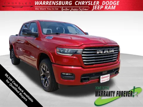 Red 2026 Ram 1500 Laramie for sale in Warrensburg, MO