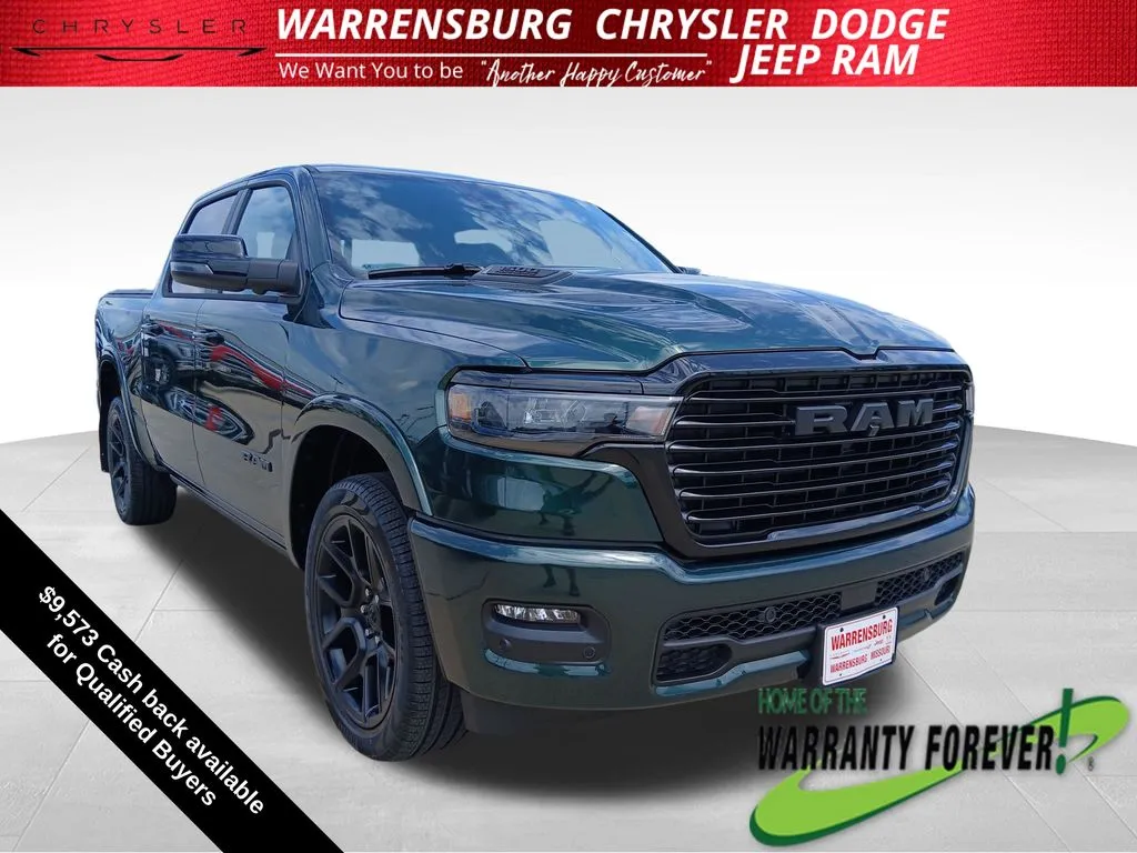 Green 2026 Ram 1500 Laramie for sale in Warrensburg, MO