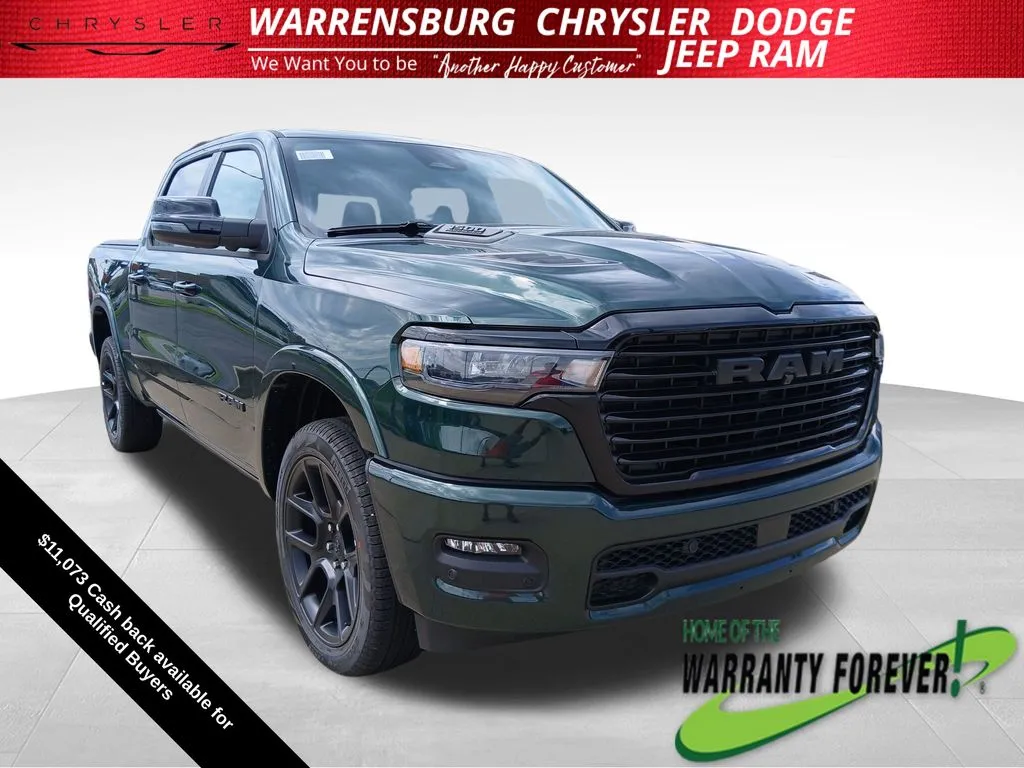 Green 2026 Ram 1500 Laramie for sale in Warrensburg, MO