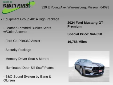 More photos of 2024 Ford Mustang GT Premium at Warrensburg CDJR, MO