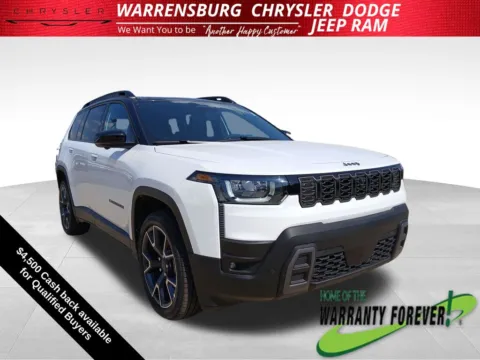 White 2026 Jeep Cherokee Overland for sale in Warrensburg, MO