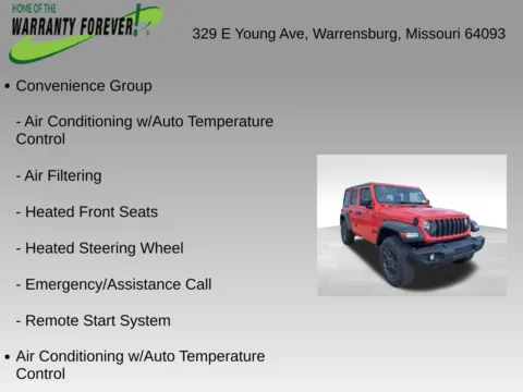 More photos of 2027 Jeep Wrangler Sport RHD at Warrensburg CDJR, MO