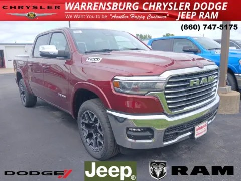 Red 2025 Ram 1500 Laramie for sale in Warrensburg, MO