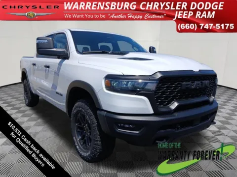 White 2025 Ram 1500 Rebel for sale in Warrensburg, MO