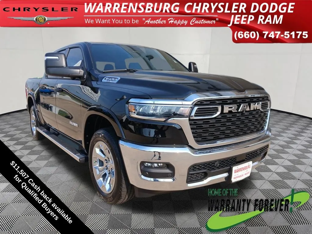 Black 2025 Ram 1500 Big Horn/Lone Star for sale in Warrensburg, MO