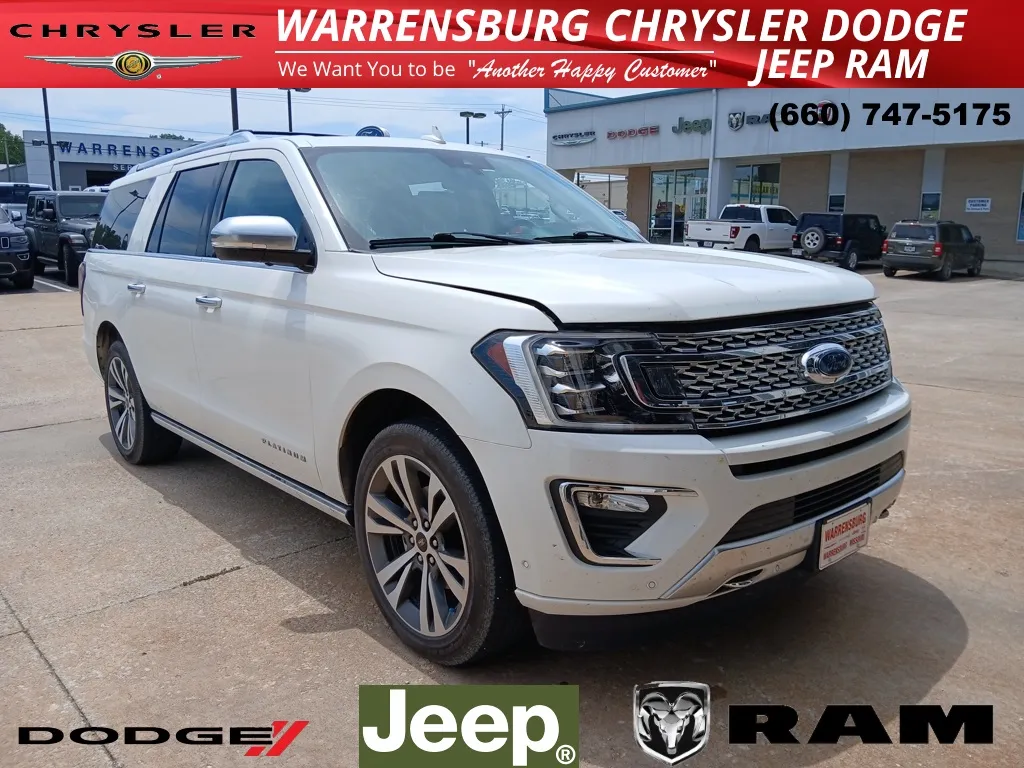 White 2021 Ford Expedition Max Platinum for sale in Warrensburg, MO