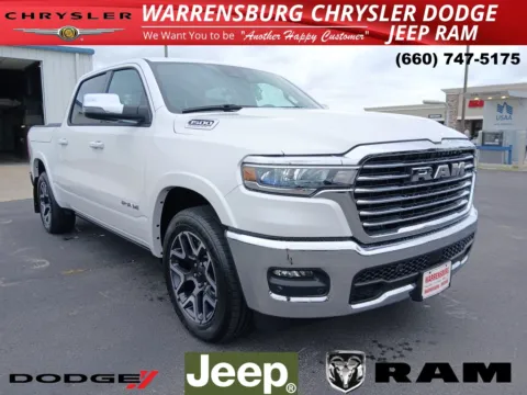 White 2026 Ram 1500 Laramie for sale in Warrensburg, MO