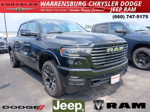 Black 2025 Ram 1500 Laramie for sale in Warrensburg, MO