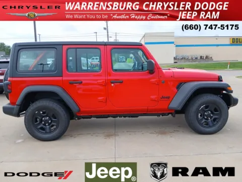 Photos of 2025 Jeep Wrangler Sport for sale in Warrensburg, MO at Warrensburg CDJR