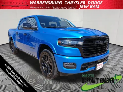 Blue 2026 Ram 1500 Laramie for sale in Warrensburg, MO