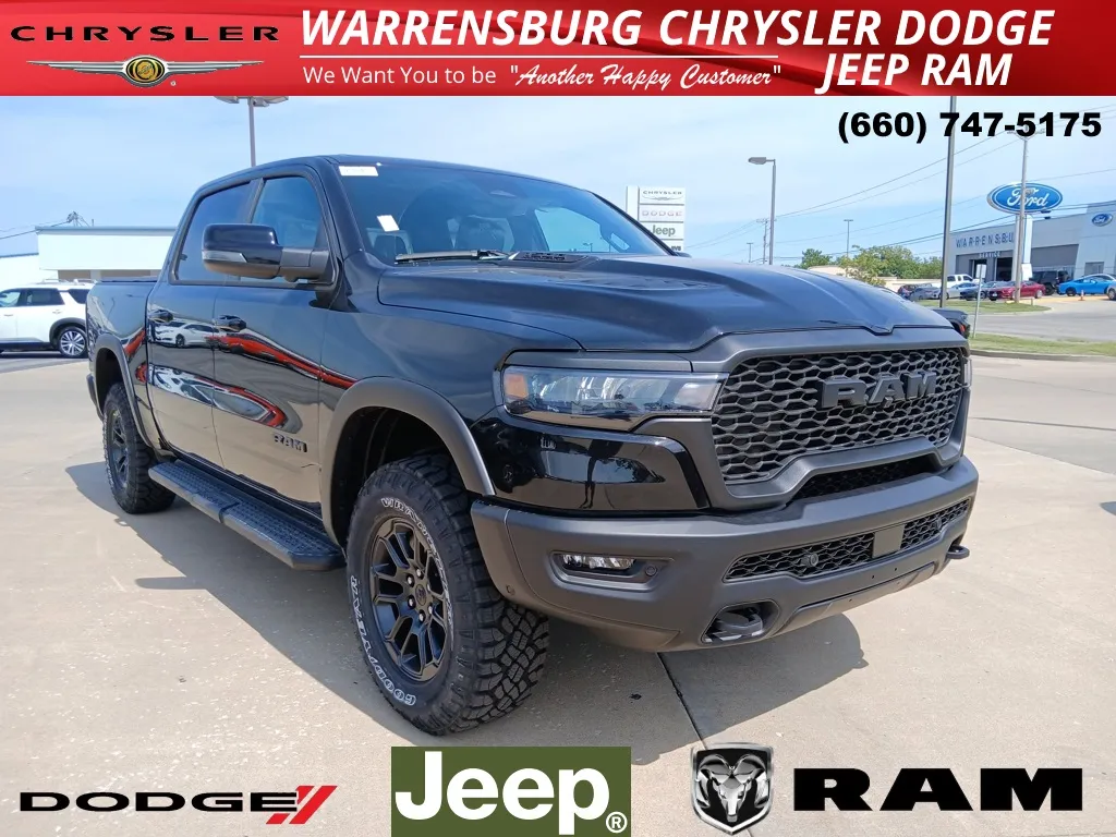 Black 2026 Ram 1500 Rebel for sale in Warrensburg, MO