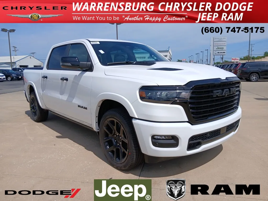 White 2026 Ram 1500 Laramie for sale in Warrensburg, MO