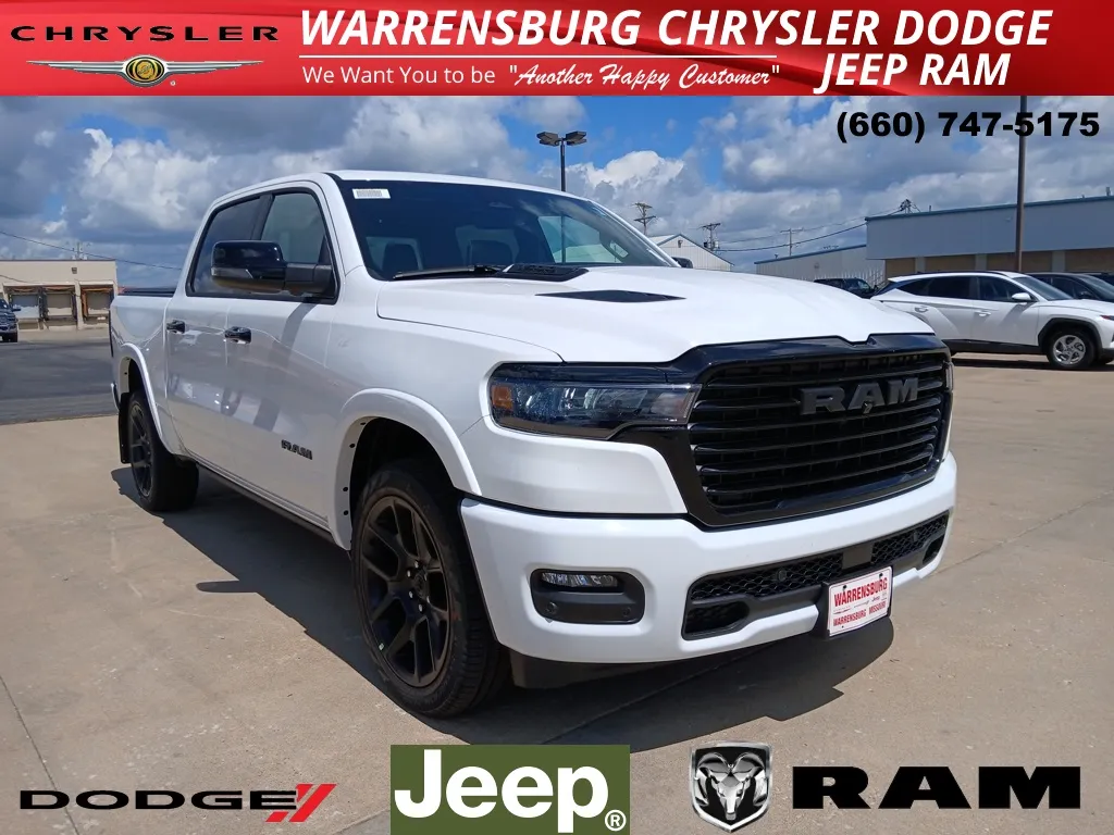 White 2026 Ram 1500 Laramie for sale in Warrensburg, MO