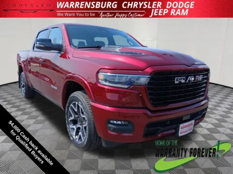 Red 2026 Ram 1500 Laramie for sale in Warrensburg, MO