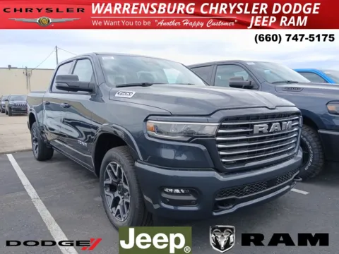 Blue 2026 Ram 1500 Laramie for sale in Warrensburg, MO