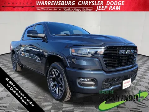 Blue 2026 Ram 1500 Laramie for sale in Warrensburg, MO