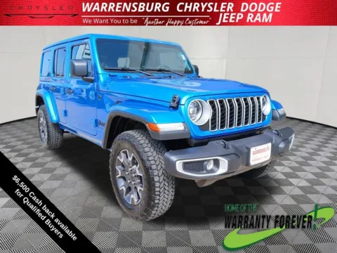 Blue 2025 Jeep Wrangler Sahara for sale in Warrensburg, MO