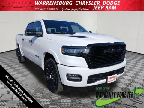 White 2026 Ram 1500 Laramie for sale in Warrensburg, MO