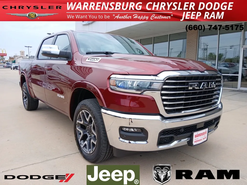 Red 2025 Ram 1500 Laramie for sale in Warrensburg, MO