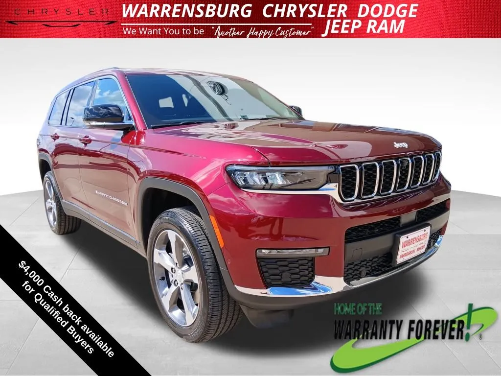 Red 2025 Jeep Grand Cherokee L Limited for sale in Warrensburg, MO