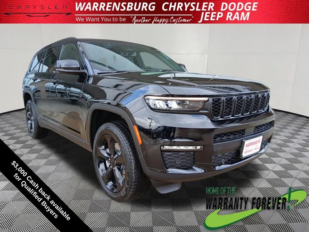 Black 2025 Jeep Grand Cherokee L Limited for sale in Warrensburg, MO
