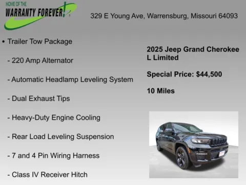 More photos of 2025 Jeep Grand Cherokee L Limited at Warrensburg CDJR, MO